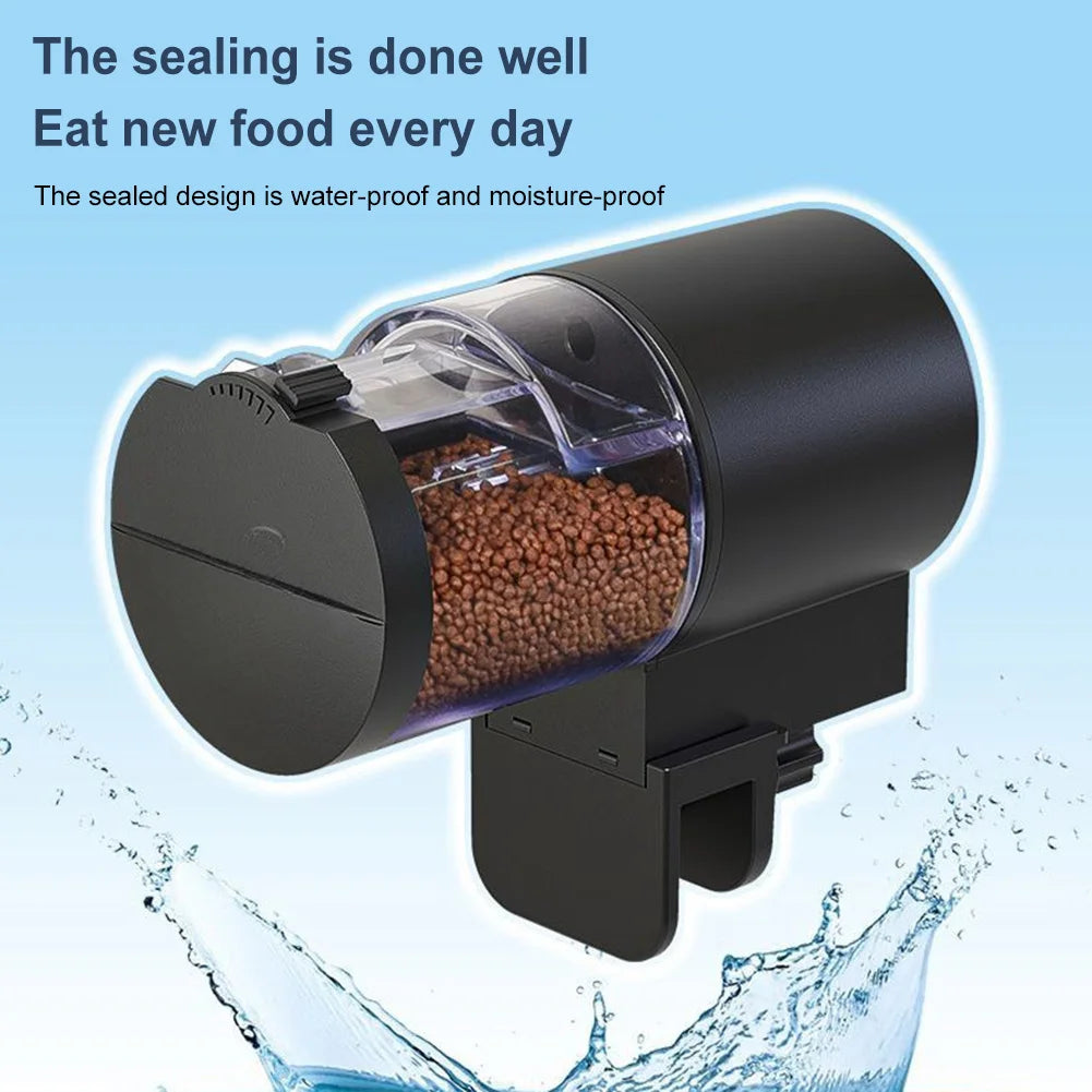 Automatic Fish Tank Feeder Large Capacity Timer Fish Food Dispenser Intelligent Control Fish Feeder for Aquarium and Turtle Tank