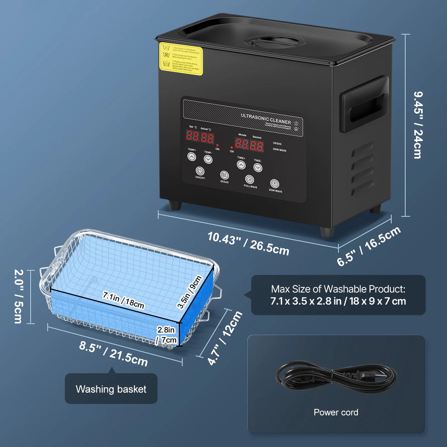 SucceBuy 2L 3L 6L 10L 15L Ultrasonic Cleaner Lave-Dishes Portable Washing Machine Diswashe Ultrasound Home Appliances w/ Timer