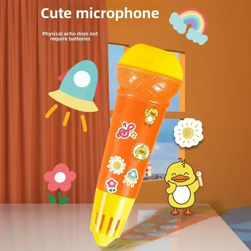 24cm Large Echo Microphone Physical Children's Echo Microphone Singing Toy Music Enlightenment Echo Production Practice