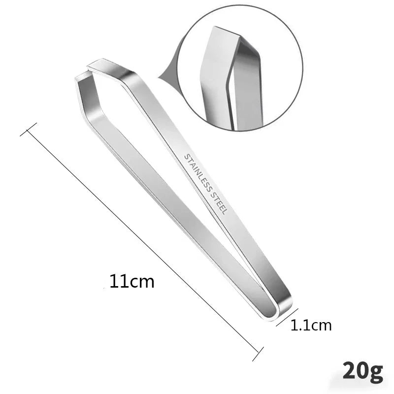 1pcs 430 Stainless Steel Fish Bone Tweezers Pincer Clip Puller Remover Tongs Fish Bone Plucking Clamp Kitchen Gadgets Tools