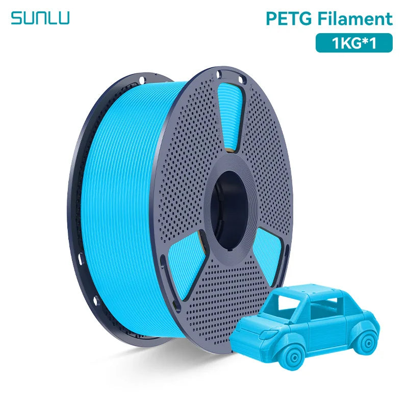 SUNLU PETG 3D Printer Filament 1.75mm High transparency White Color Tolerance+/-0.02mm for DIY gift printing fast shipping