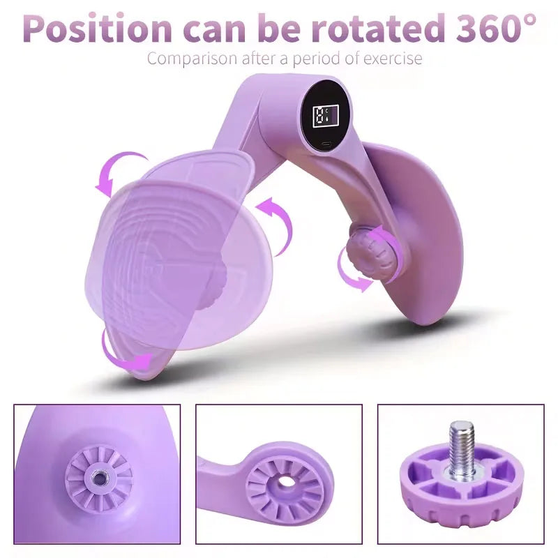 Pelvic Floor Muscle Trainer with Counter Kegel Exerciser Hip and Inner Thigh Exercise Equipment for Hip/Butt/Arm/Leg