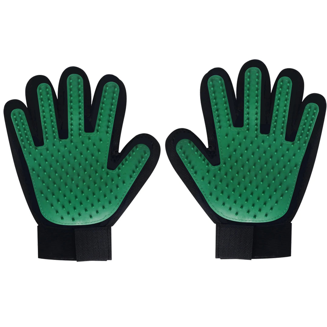 Silicone Pet Grooming Gloves Cats Hair Brush and Comb Gloves to Bathe Dogs Cleaning Hair Removal for Dog Animal Use Supplies