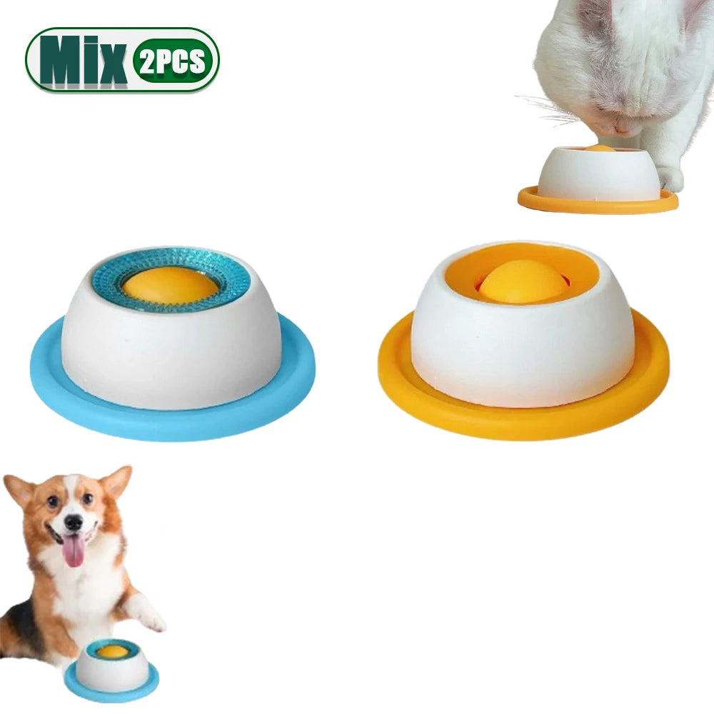 Mental Stimulation Licking Mat Slow Feeder Puzzle Toy for Dogs Cats Promotes Calmness Prevents Gulping Non Tip Design for Meals