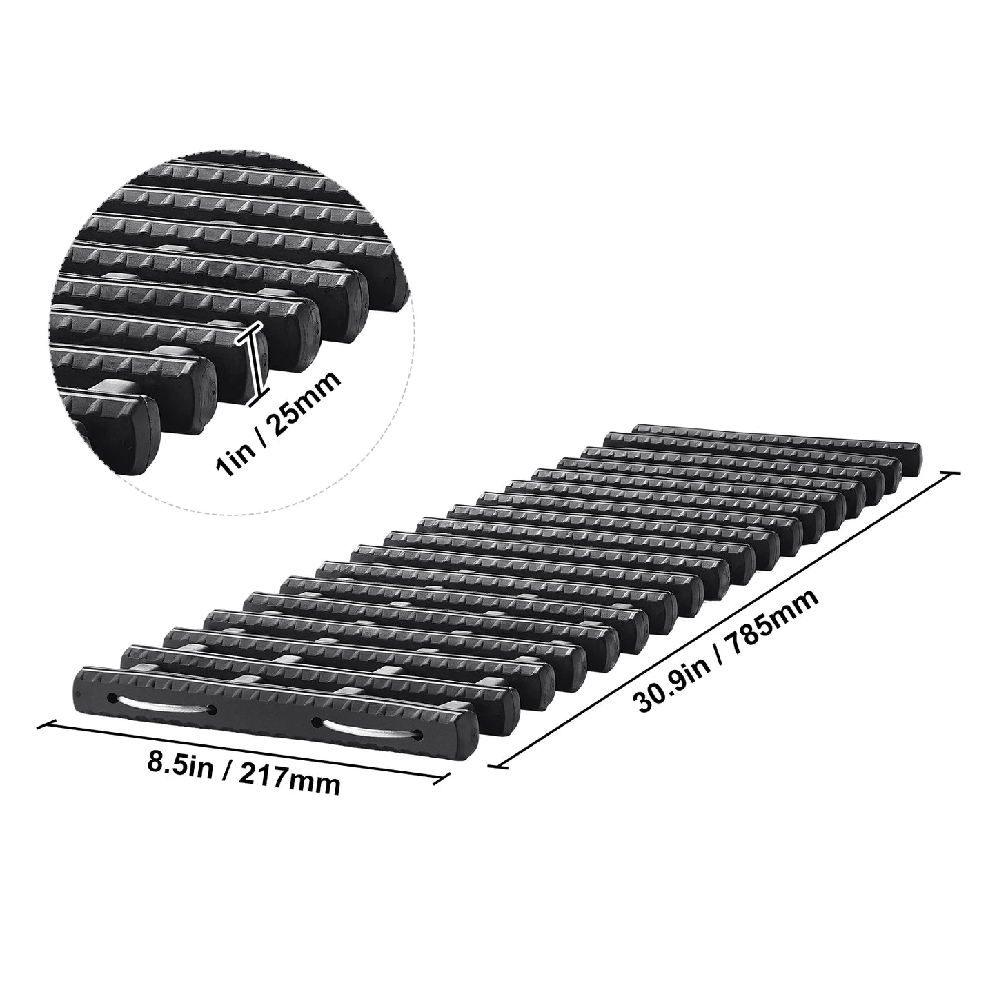 SucceBuy 10 TON Traction Boards with PP Material Recovery Board for Off-road Vehicle Car Pickup SUV RV Pair Tire Traction Mats