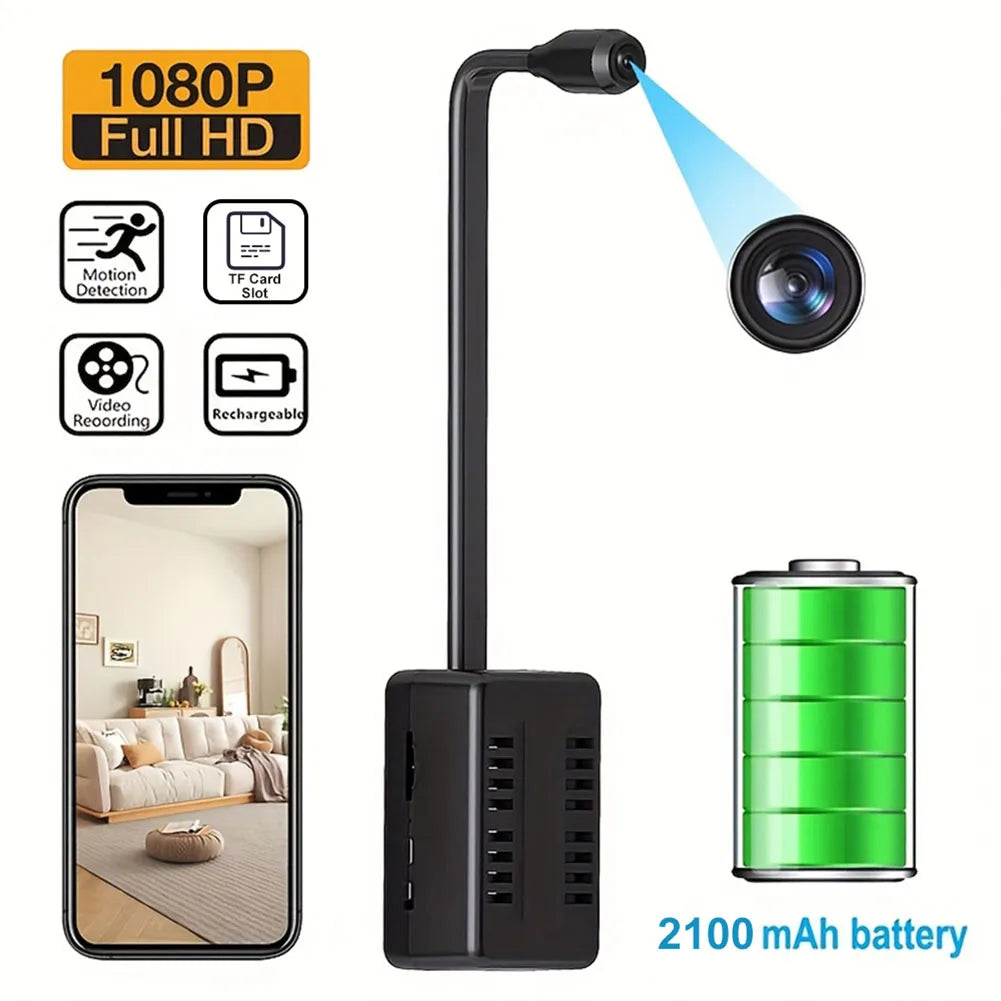 1080P Mini Camera WiFi APP Remote Control Wireless Nanny Cam with Voice Motion Detection Surveillance Camera Smart Home Supplies