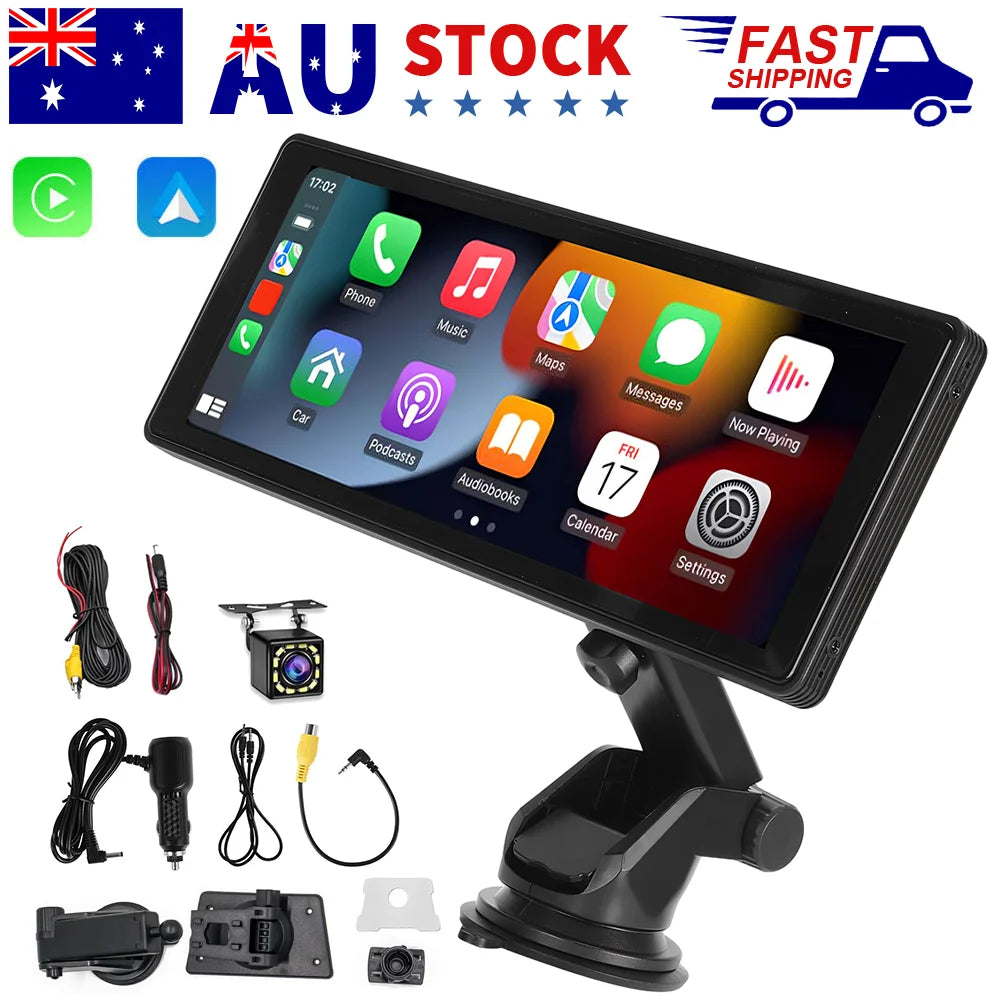 10.26'' Touch Dash Camera Cam 4K Dual Car Recorder for CarPlay Android Auto OZ