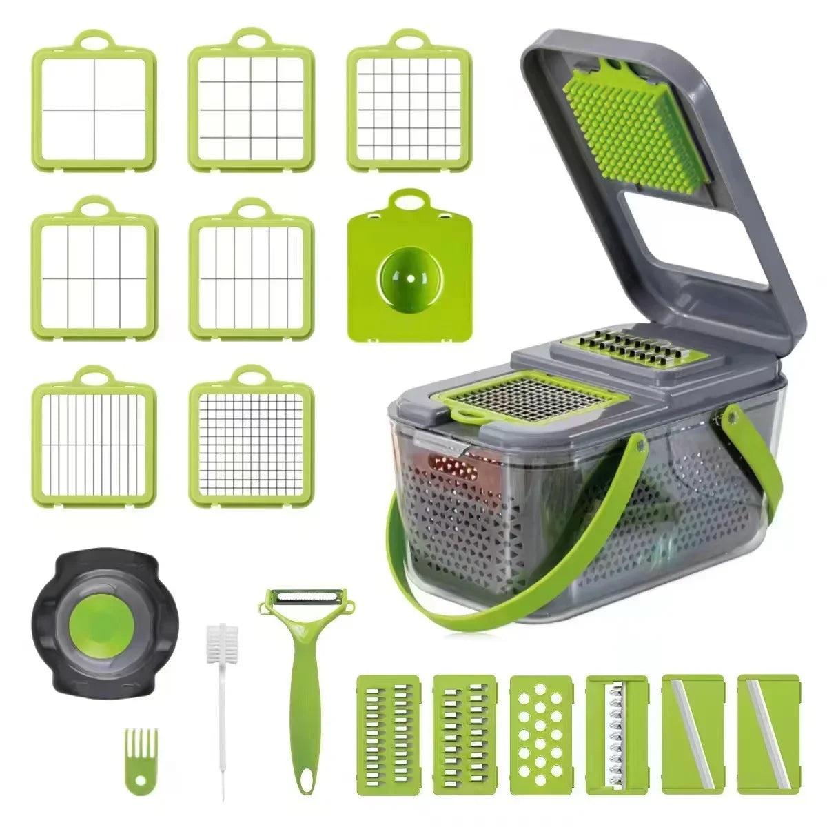 22-in-1 Multifunctional Vegetable Chopper, Cutter Vegetable Dicer Slicer Cutter Mandoline Onion Chopper For Onion Potato