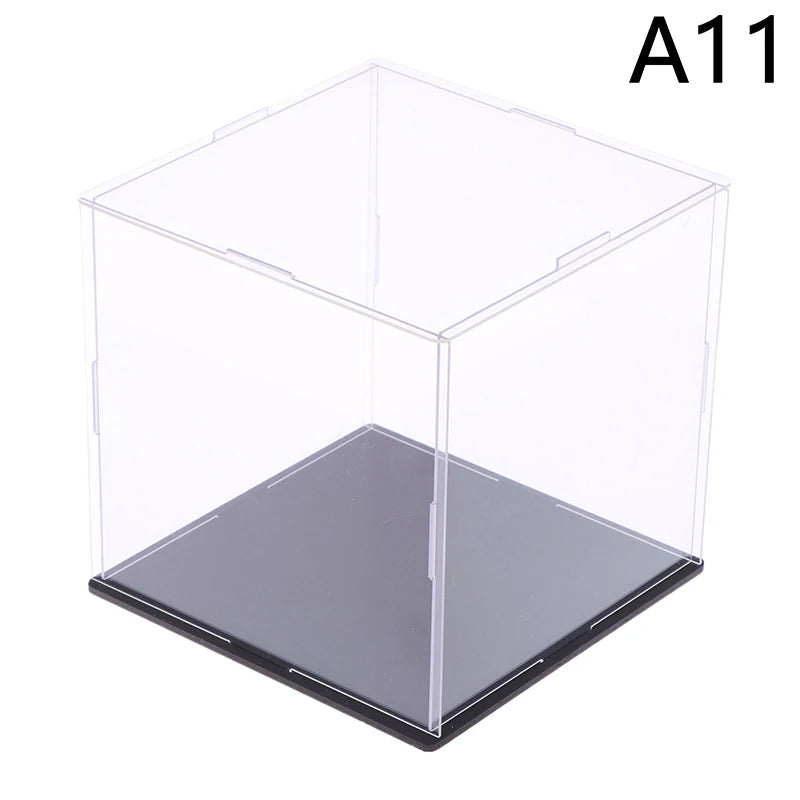 1Pc Transparent Acrylic Display Box Storage Dustproof Protection Display Cabinet Box For Dolls/Toys/Collectibles 22 Sizes