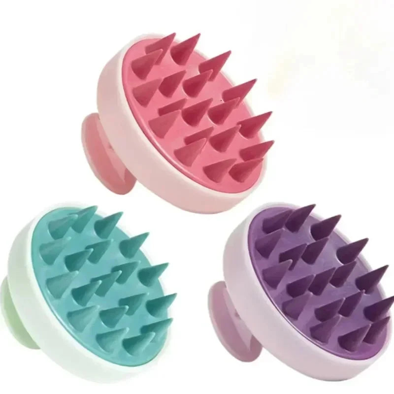 Soft Silicone Scalp Massage Brush Anti-slip Hair Washing Comb Shower Body Massage Tool