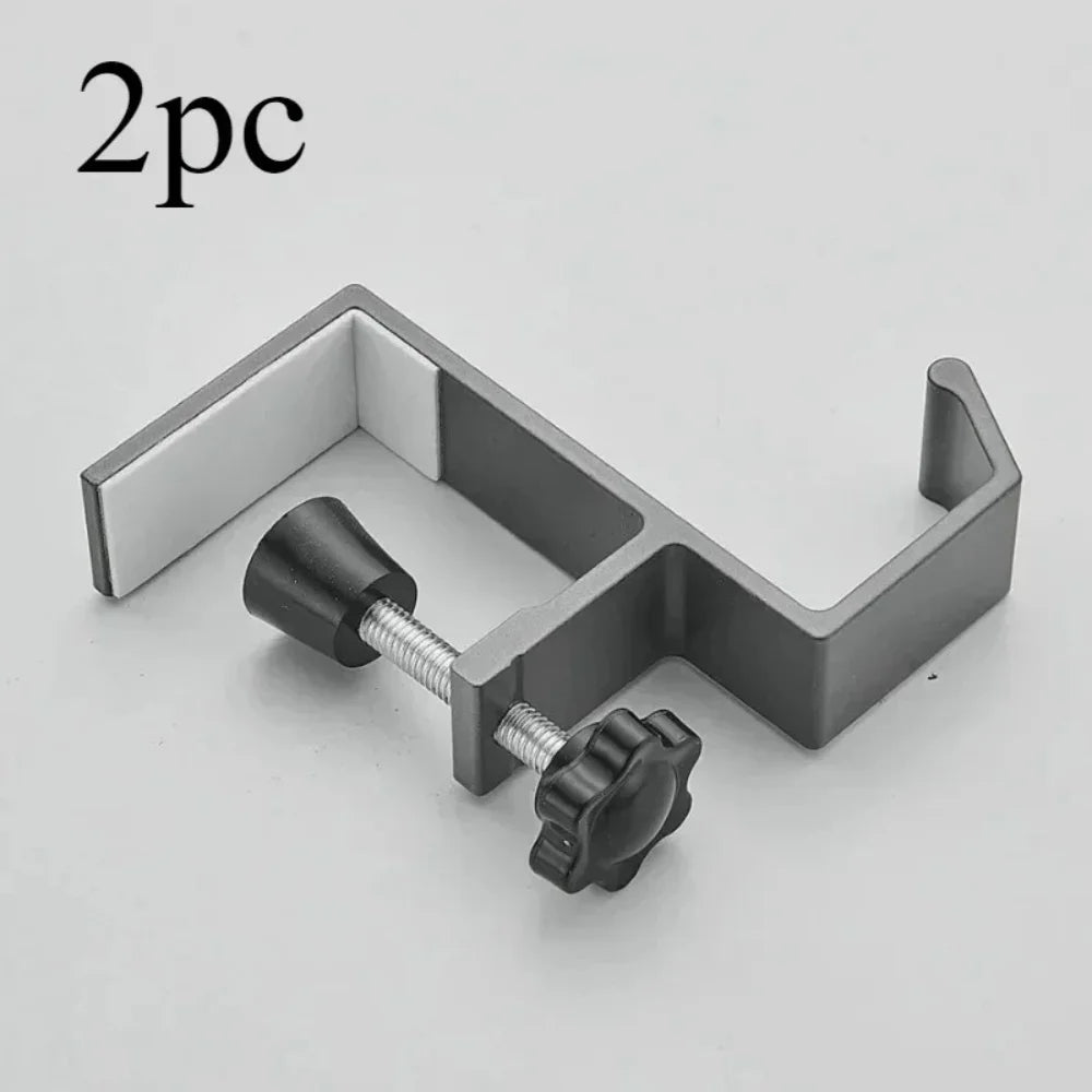 1/2pcs Punch-Free Adjustable Desk Edge Hook Multifunctional Headset Hanger Backpack Storage Rack No Drilling Hanging Desk Stand