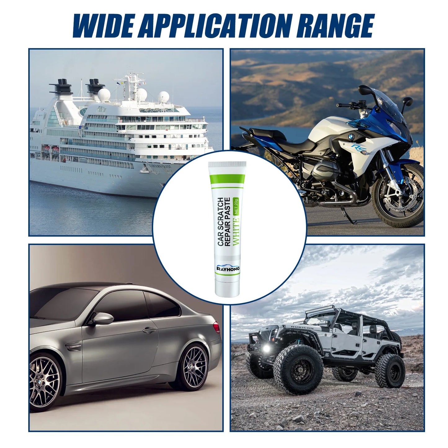 Fiberglass Repair Paste Bonding Strong Quick Dry Little Putty Long Strand Fiber Deep Cracks Car Scratch Remover Paste Fix Tools