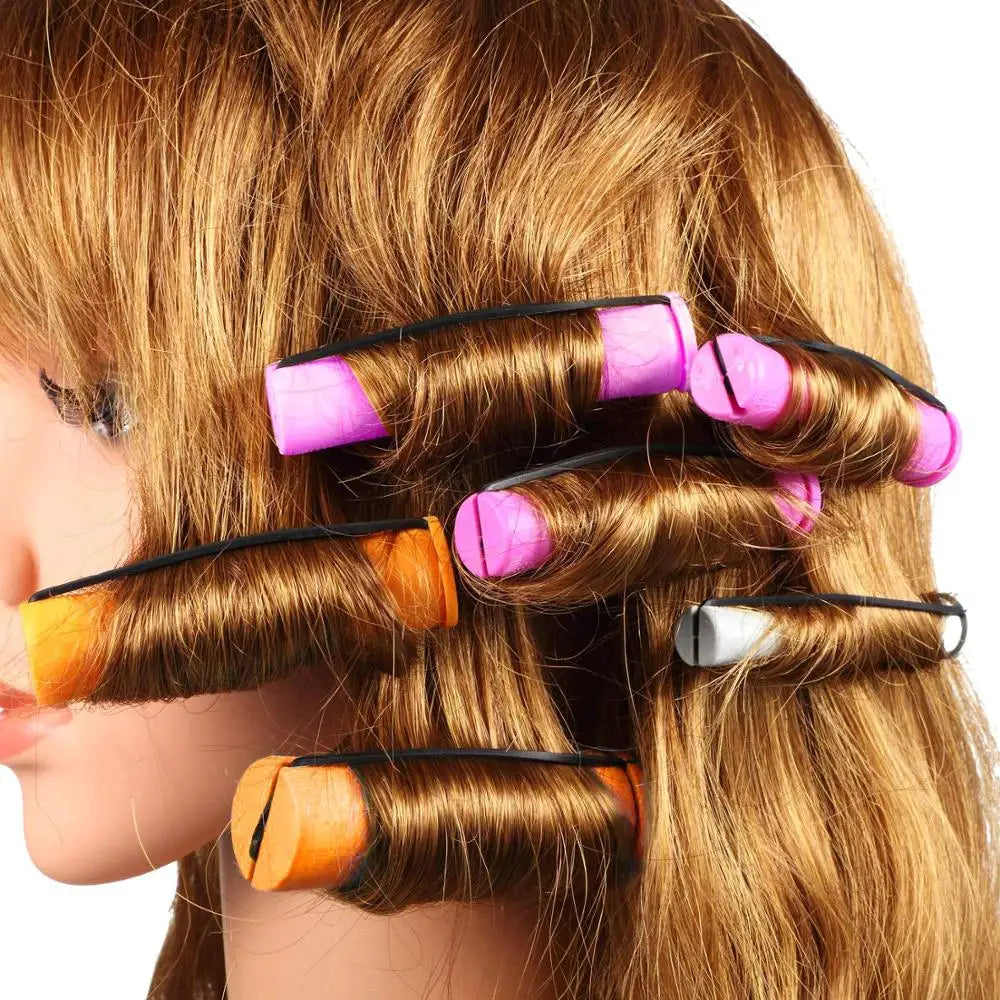 20 Pieces of Perm Curling Rods 5 Sizes of Curling Irons Plastic Cold Wave Rods Perming Rods Curling Irons Hair Styling Tools