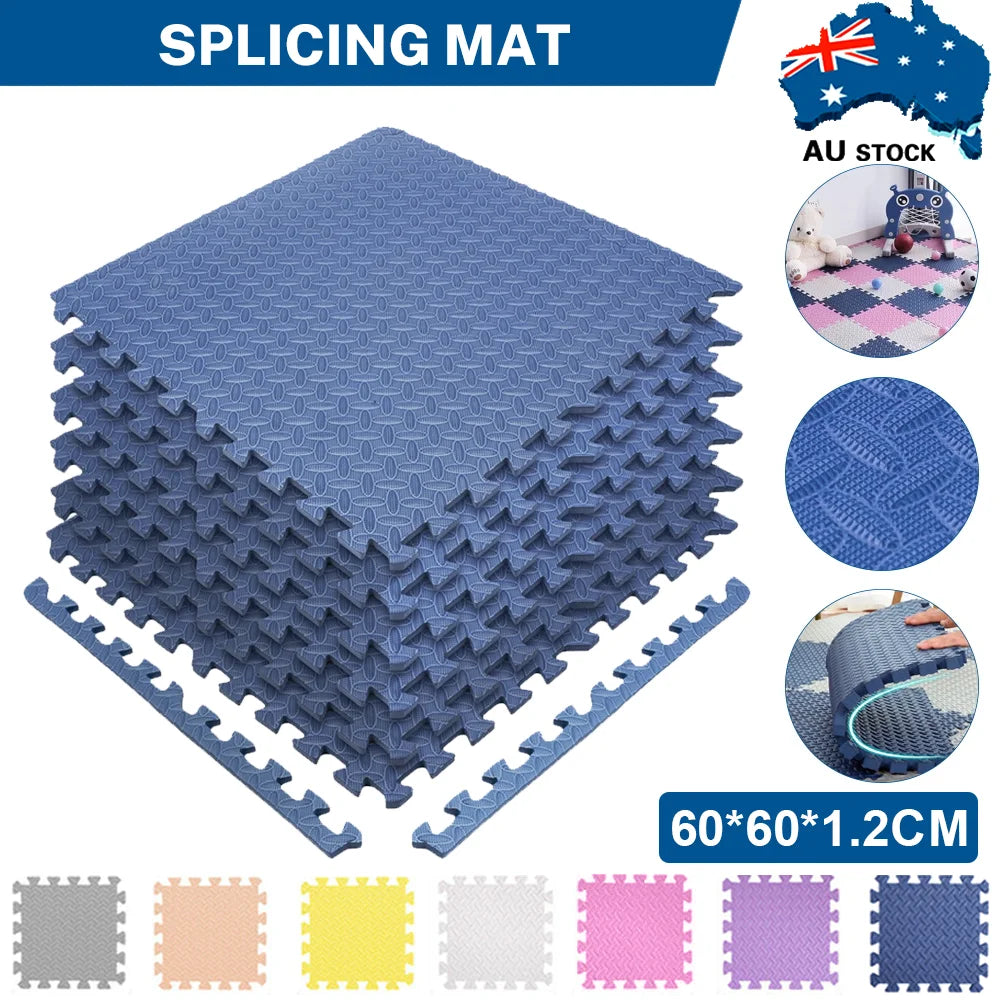 12 Pack Puzzle Exercise Floor Mat, EVA Foam Mats with Interlocking Floor Tiles Heavy Duty Puzzle Baby Kids Playmat