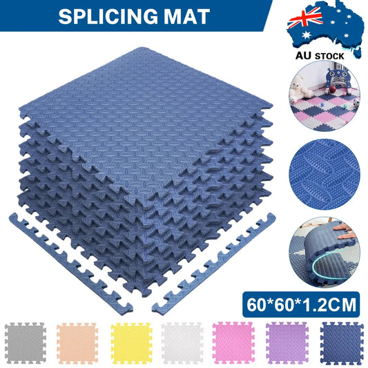 12 Pack Puzzle Exercise Floor Mat, EVA Foam Mats with Interlocking Floor Tiles Heavy Duty Puzzle Baby Kids Playmat