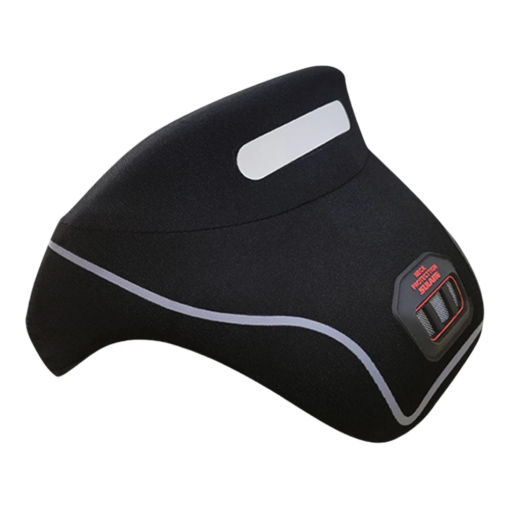 Motorcycle Neck Support Anti-Shock Protective Motorcycle Neck Brace Anti-Fatigue Protective Gear Pad Zipper Safe Neck Protection