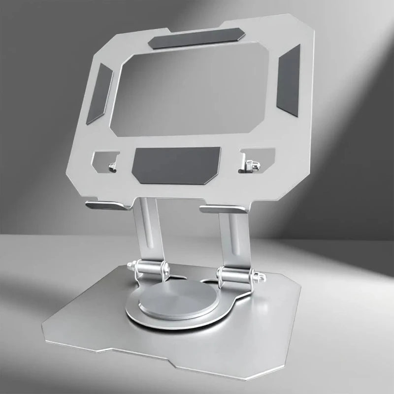 360 Rotatable Metal Tablet Stand Adjustable Foldable Desktop Holder Compatible for 4.7-12 Inch Ipad Pro Air Mini Laptop
