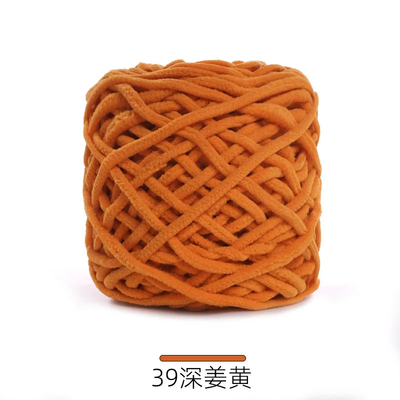 1Pc 50g Thin Velvet yarn for Crocheting Chenille yarn hand knitting Crochet amigrumi slipper line knit sweater blanket thread