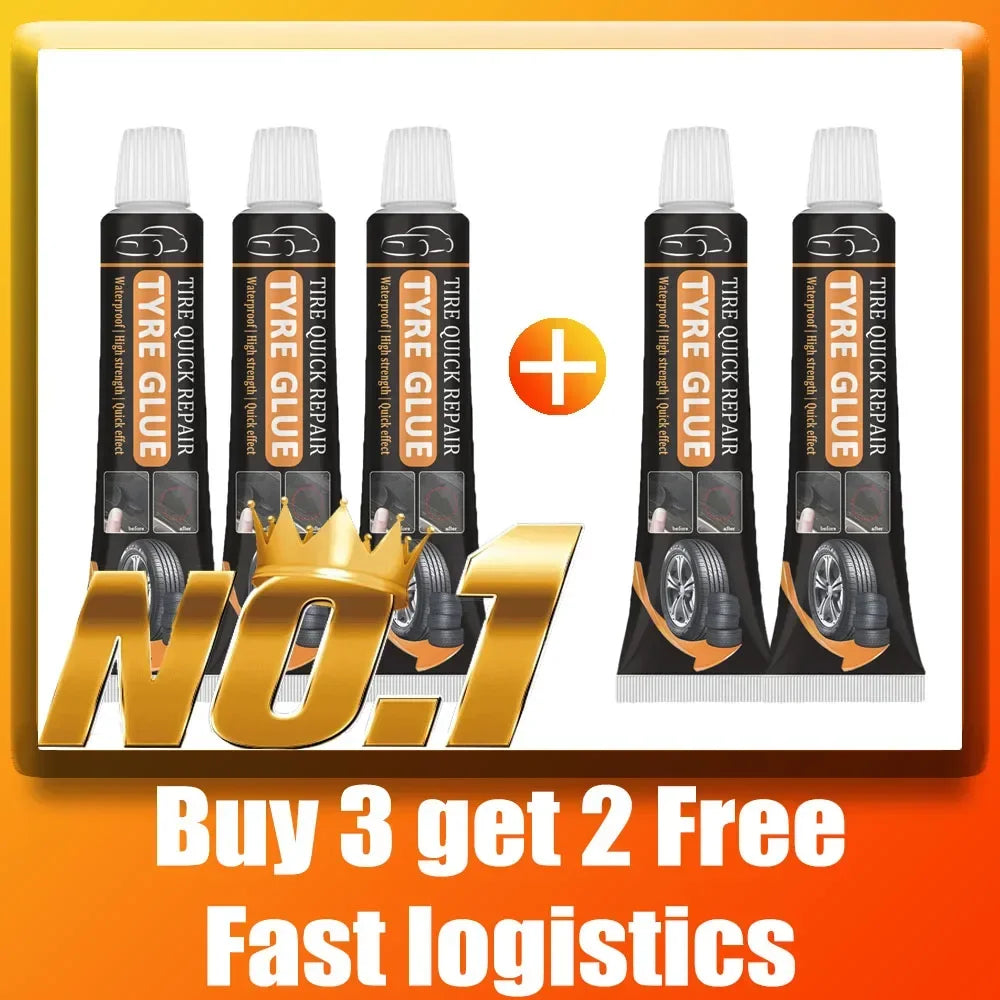 Black tire repair quick-drying liquid strong rubber glue Wear-resistant and high temperature-resistant Non-corrosive adhesive