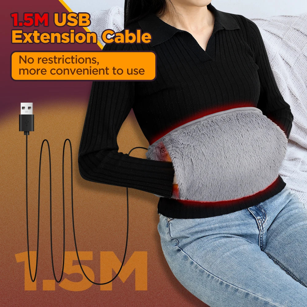 3 Levels Electric Heating Pad for Abdominal Menstrual Pain Relief Heated Therapy 2026 Cold-Proof Hand Warmer Waist Warming Pad