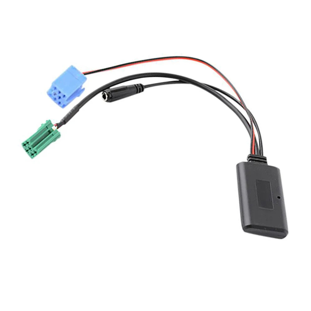 Car Audio Bluetooth-Compatible Wireless Cable Adapter Microphone MIC AUX Music Player for Becker For Renault Update List Radio