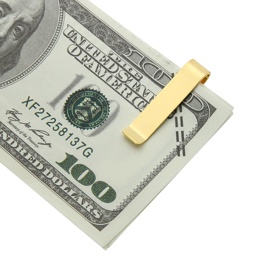 1pc Collar Clip Portable Stainless Steel Cash Clamp Holder Practical Minimalist Wallet Solid Color for Cash Card Collar