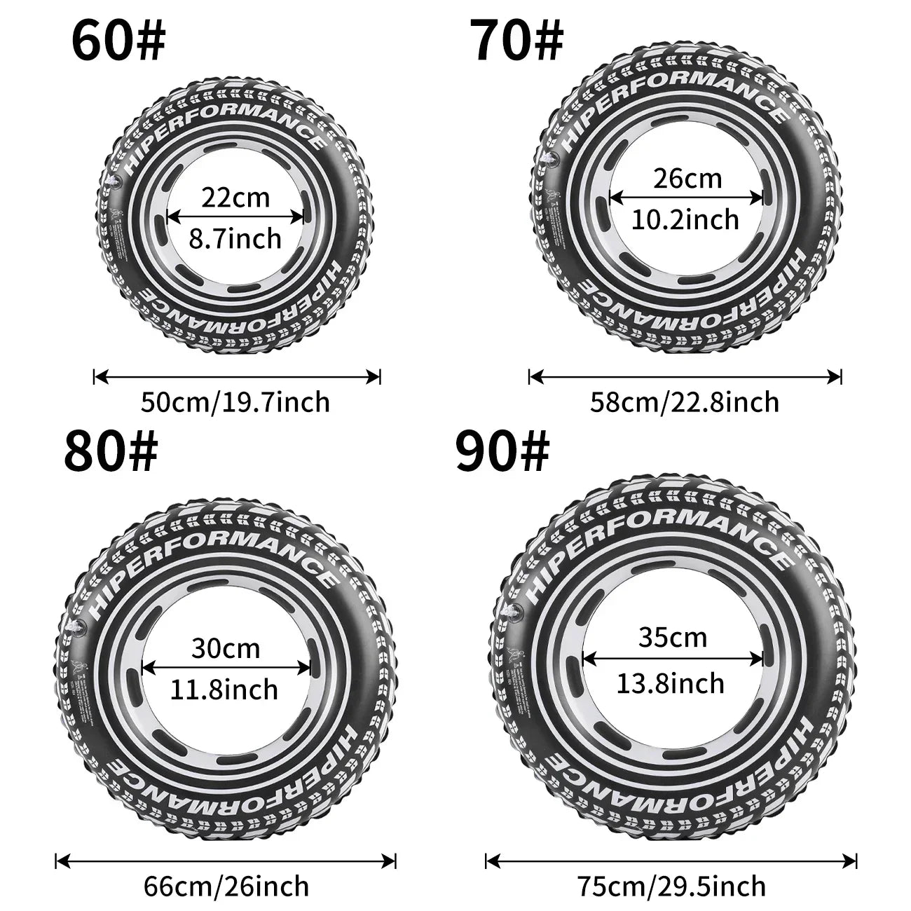 1PC Tire Shaped Thickened Pool Float, Simple Floating Ring For Adults In Summer, Suitable For Beach Parties