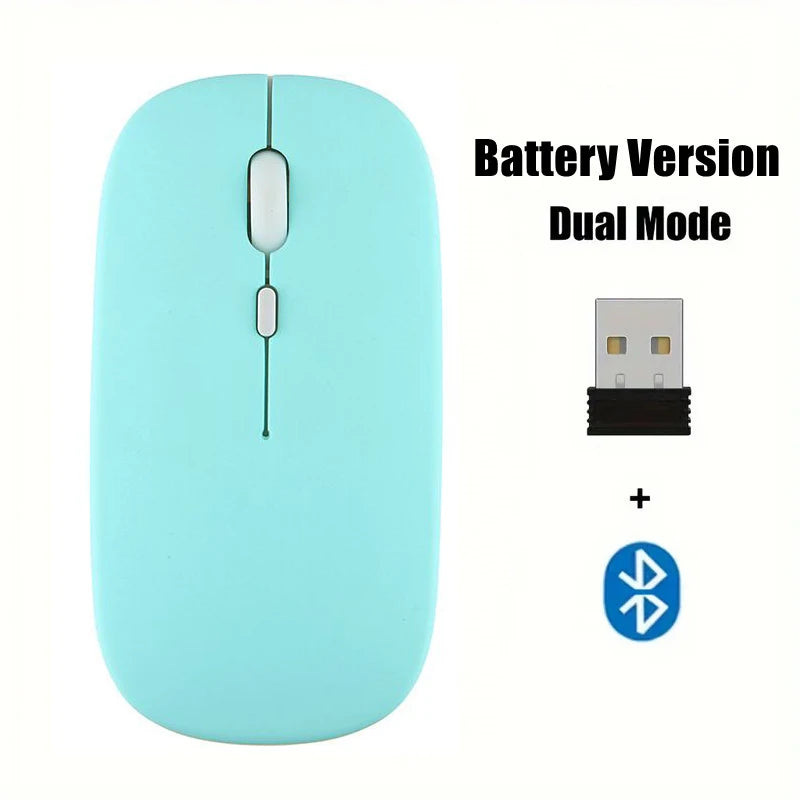 Silent Bluetooth-compatible Mouse Computer Laptop Optical Mouse Wireless for iPad Samsung Tablet Universal Mice Noiseless Gaming