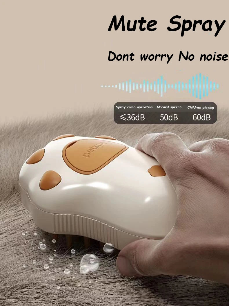 Cat Dog Steamy Brush Steam Brush Electric Sprayer for Massage Pet Grooming tool Shedding 3 in 1 Electric Sprays Massage Combs