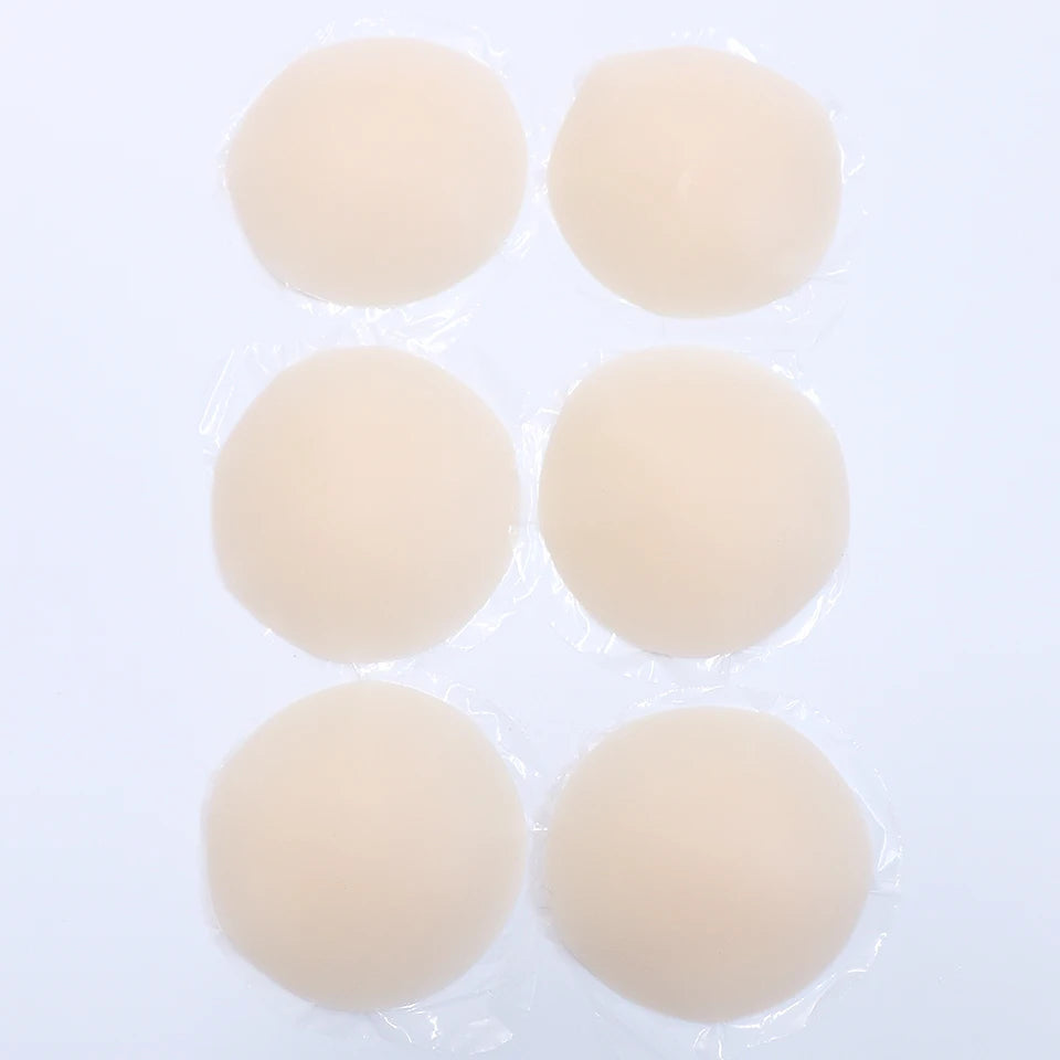 Nipple Cover Pasties Silicone Adhesive Sticky Bra Liner For Women Reusable Breast Sticker No Show Invisible Boob Tape