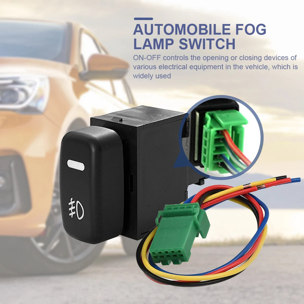 12V 24V Automobile Fog Lamp Switch Fog Light Button Replacement for MITSUBISHI PAJERO/LANCER/TRITON/L200