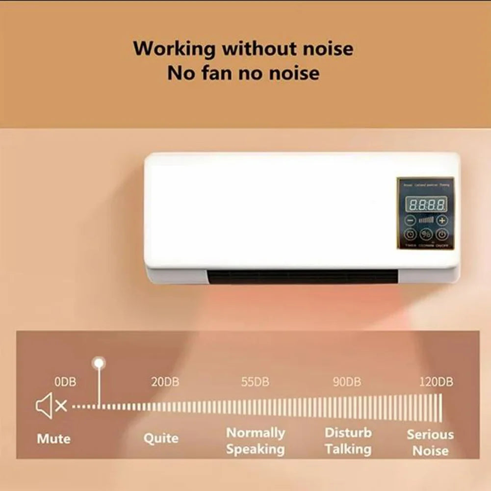 Wall Mounted Portable Airconditioner W/ Remote Control Split Max Airconditioners Mini Split AC/Heating System for Home Office