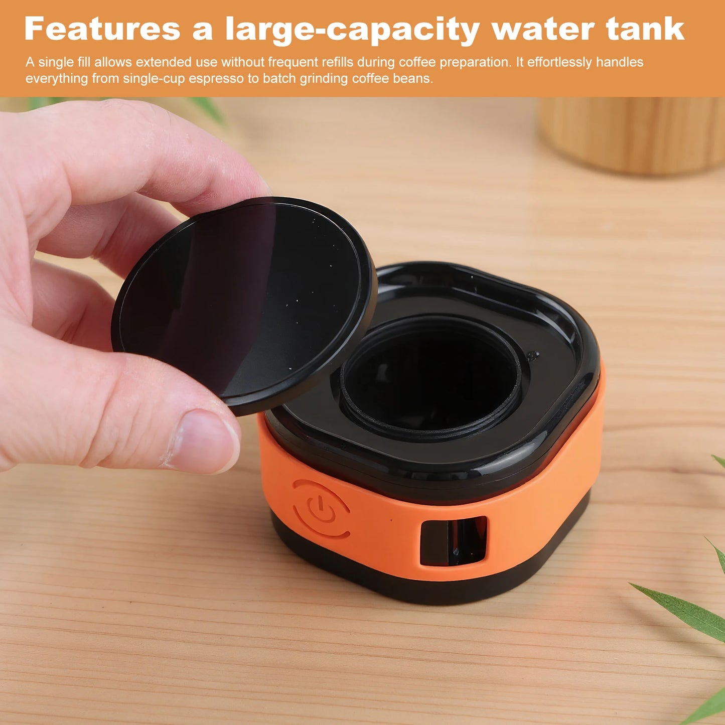 30ml Coffee Bean Atomizer with Magnetic Base Electric Rdt Sprayer Bottle (Black)