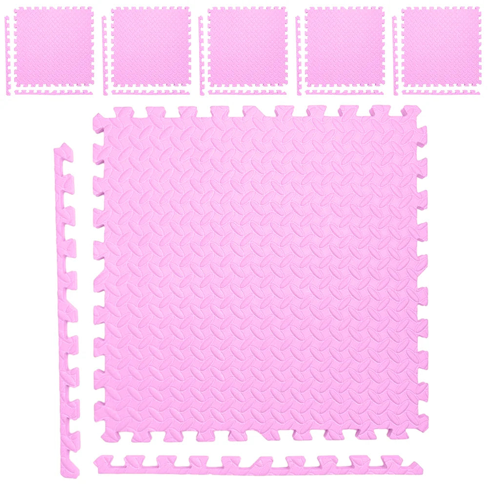 12 Pack Puzzle Exercise Floor Mat, EVA Foam Mats with Interlocking Floor Tiles Heavy Duty Puzzle Baby Kids Playmat
