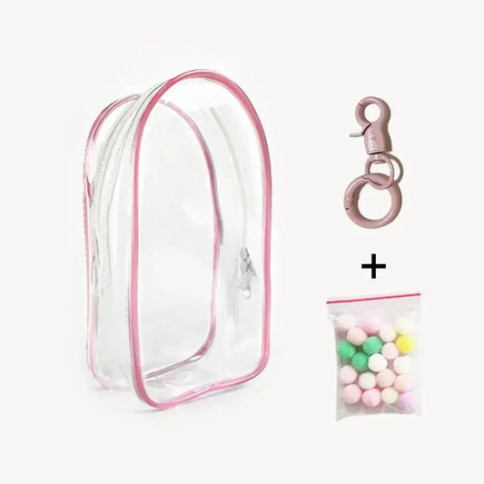 PVC Transparent Protective Case for Skullpanda Labubu Hirono Twinkle Dolls Dustproof Display Bag