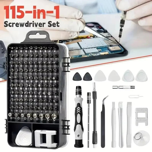 115-in-1 Precision Screwdriver Set with Magnetic Bits - Electronics Repair Tool Kit for Phone, Laptop, PC & DIY Projects
