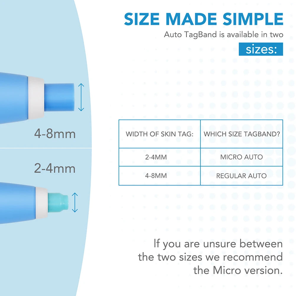 Auto Micro Skin Tag Remover Device 2 IN 1 Standard And Micro Skin Tag Removal Kit Adult Mole Wart Remover Face Care Beauty Tools