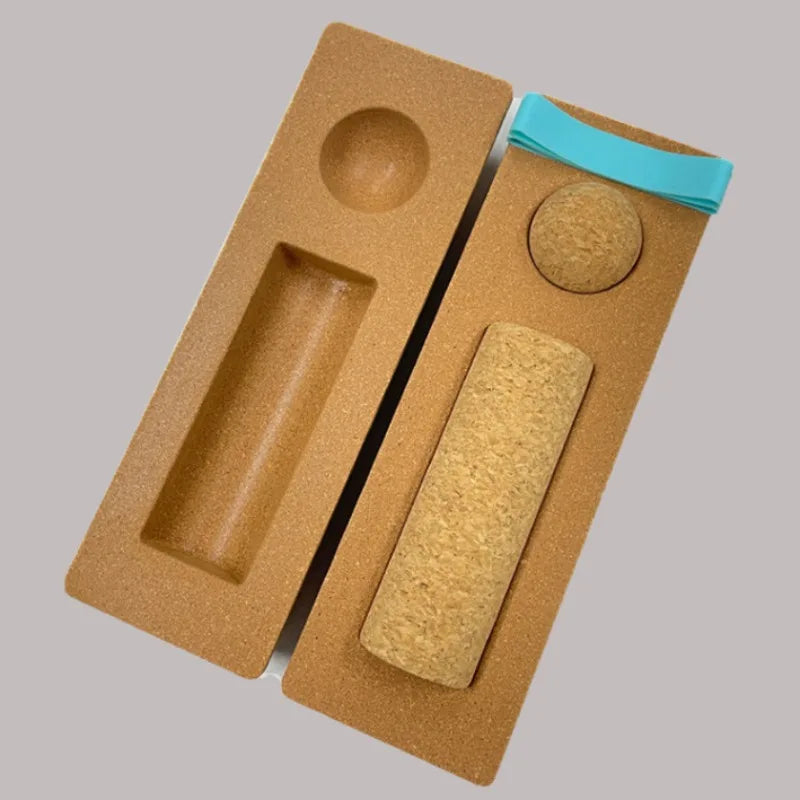 Cork Balance Board Foot Balance Cork Roller Premium Cork Wobble Board for Foot and Ankle Strengthening Yoga Balance Trainer Kit
