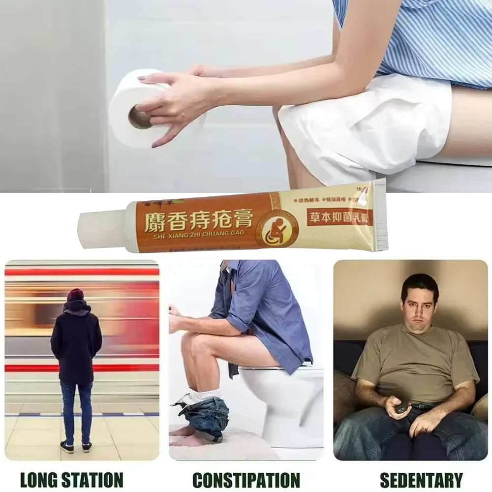 New Musk Materials Hemorrhoids Ointment Powerful Hemorrhoids Cream Internal Hemorrhoids Piles External Anal Pain Relief Cream