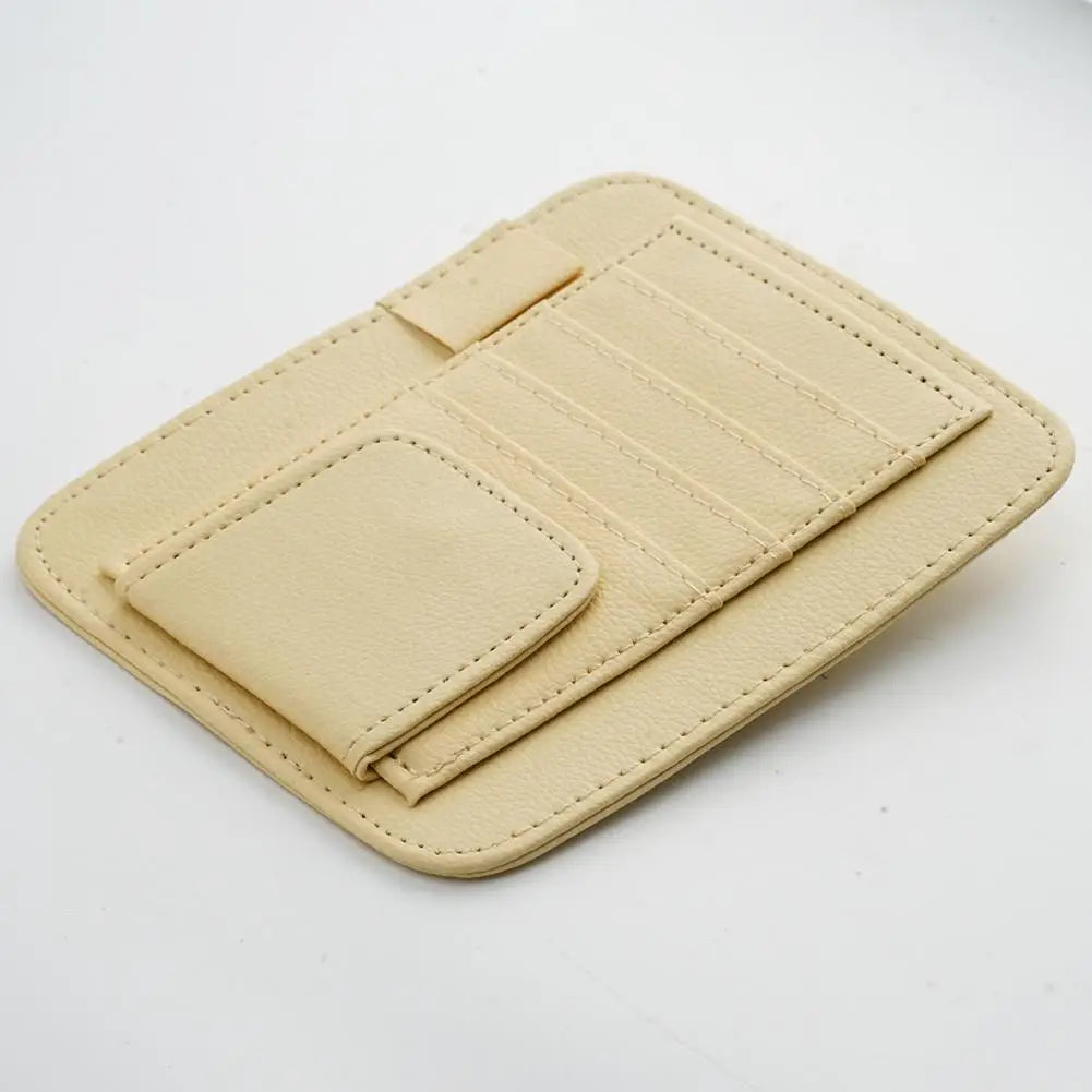 Visor Storage Multi-Pocket Car Sun Visor Document Storage Multi-functional Pen Card Glasses Clip Holder Organizer Interior Acces
