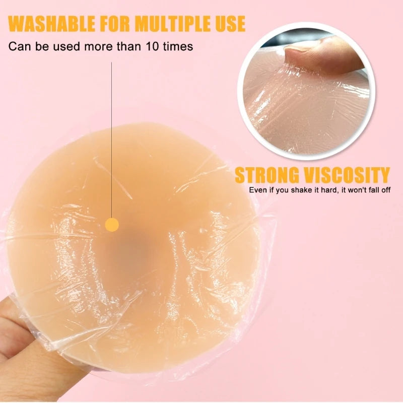 Womens Nipple Cover Pasties with Piercing Lingerie Carnivals Raves Party Sticky Bras Chest Sticker Intimates Accessories