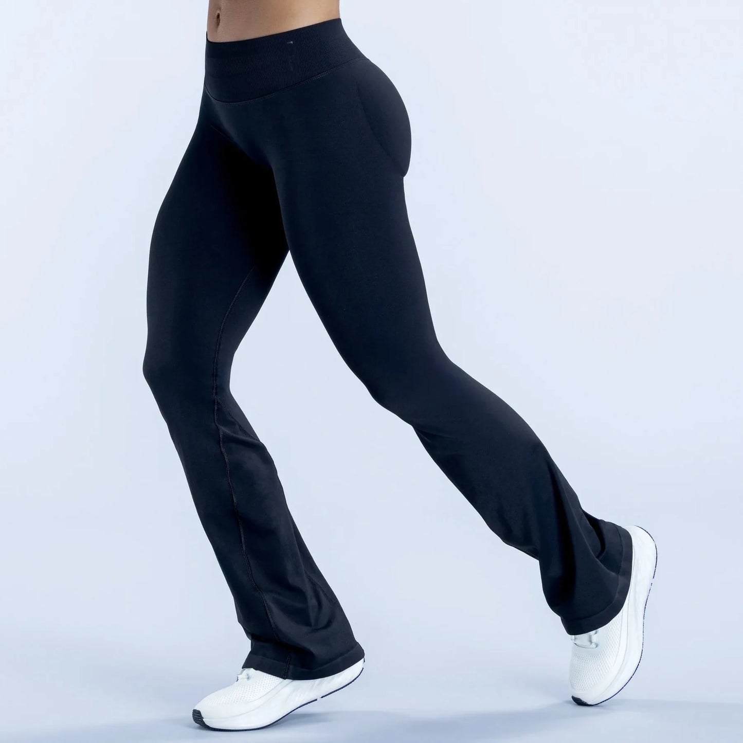 1DF-CY Women High Waist Flared Yoga Leggings Butt Lifting Stretch Bell Bottom Pants Slim Fit Gym Fitness Running Casual Trousers