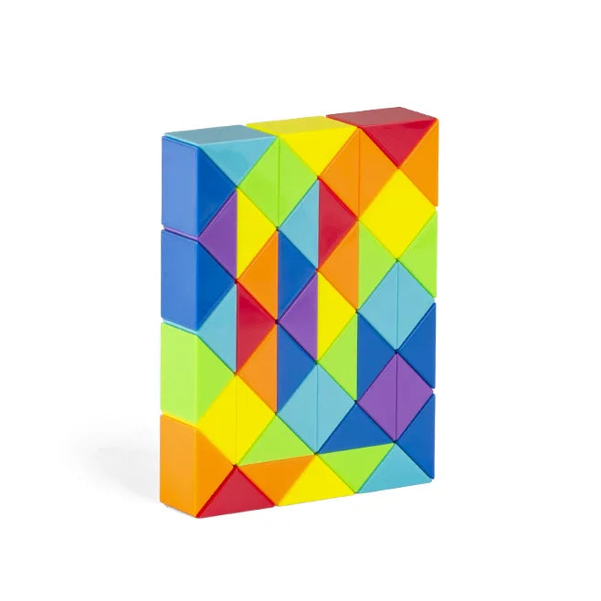 Dingsheng 24 and 36 48 60 72 Segments Magic Rule Snake multi-color 3d puzzle fidget gam Fidge Cube Twist Transformable Kid Puzzl