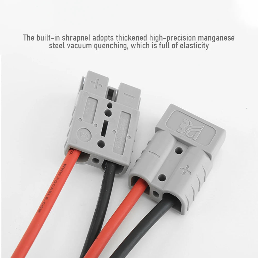 1/2pcs 50 Amp Genuine Anderson Plug Connector Double Y Adaptor 6mm Automotive Cable New