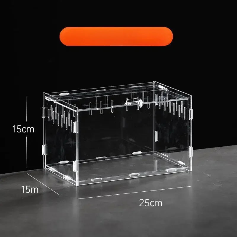 Reptile Habitat Terrarium Breeding Box Acrylic Case Nano Arboreal Tarantula Enclosure Spider Scorpion Bearded Dragon Habitat