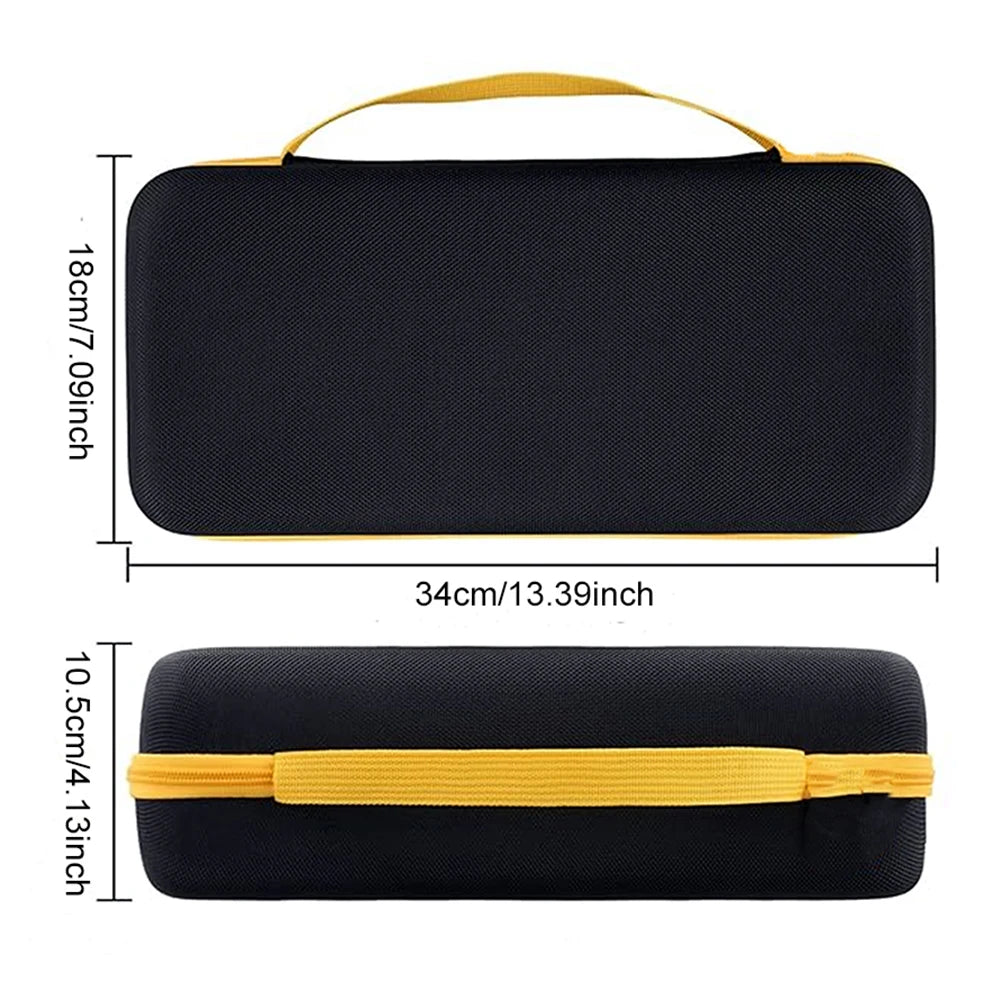 Car Vacuum Hard Case Shockproof Portable Carrying Case Dual Zipper Handheld Car Vacuum Storage Bag for Fanttik Slim V8/V10 Parts