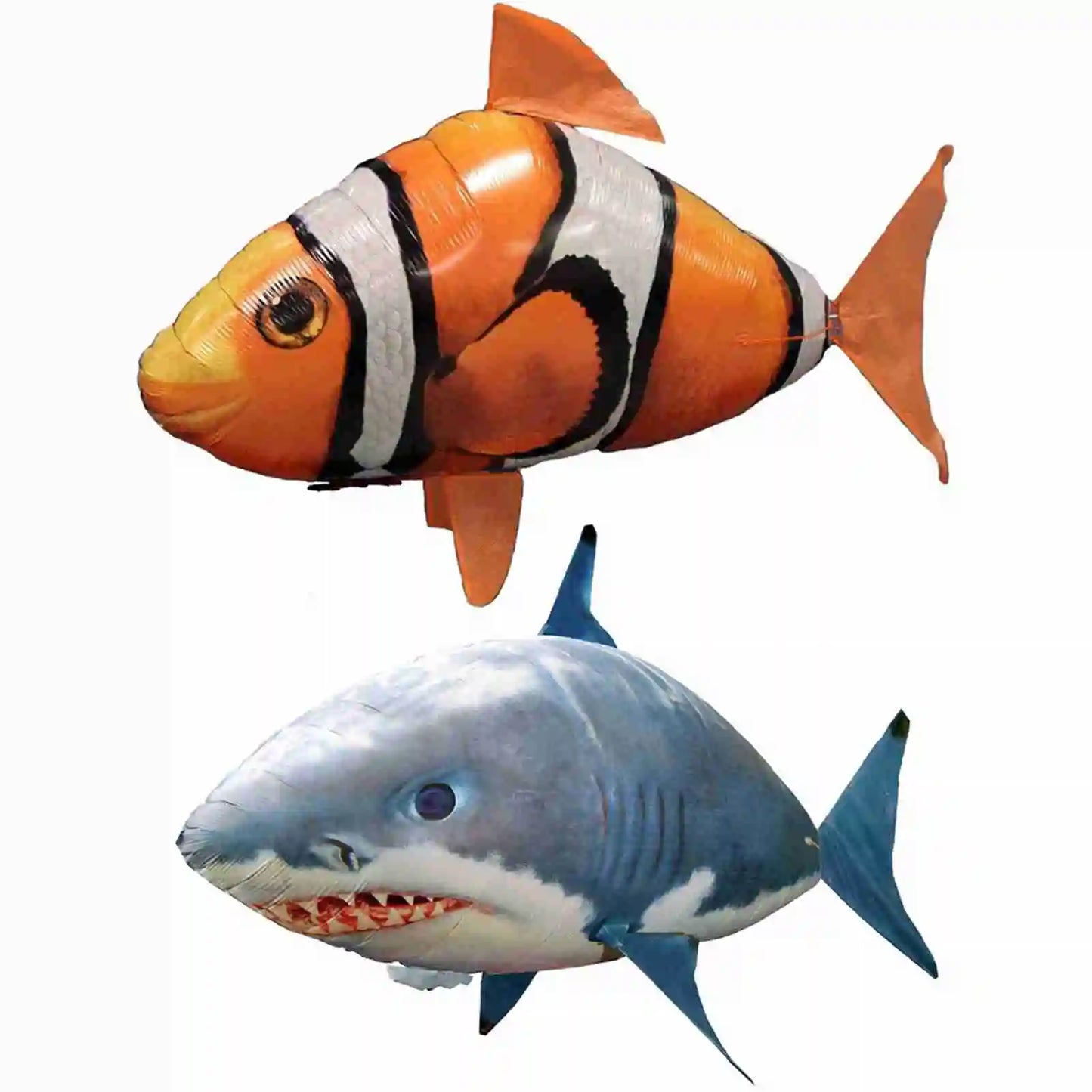 Inflated Fish Remote Control Flying Shark Inflated RC Inflatable Balloon  Shark Clownfish Kids Gift