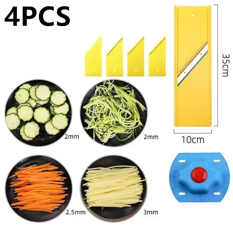 Vegetable Slicer and Vegetable Julienne with Hand Protector Handheld Vegetable Chopper for Speedy Slicing of Fruit and Vegetable