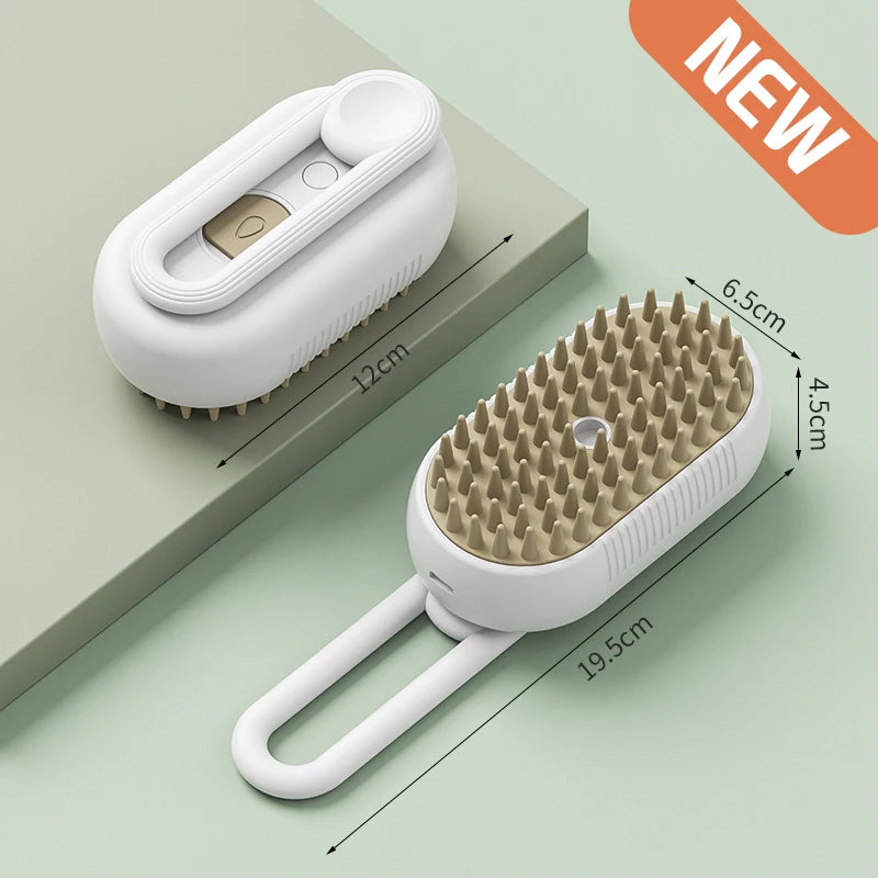 Cat Dog Steamy Brush Steam Brush Electric Sprayer for Massage Pet Grooming tool Shedding 3 in 1 Electric Sprays Massage Combs