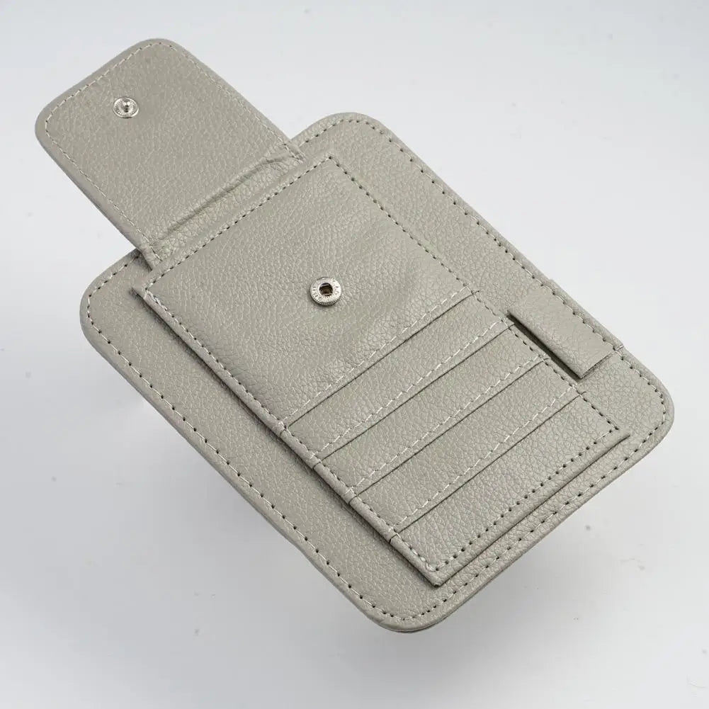 Visor Storage Multi-Pocket Car Sun Visor Document Storage Multi-functional Pen Card Glasses Clip Holder Organizer Interior Acces